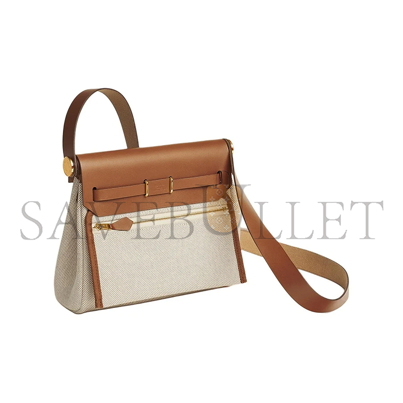 H**me5 herbag mini canvas and cowhide crossbody bag h085414ccaa (20*17*7cm)